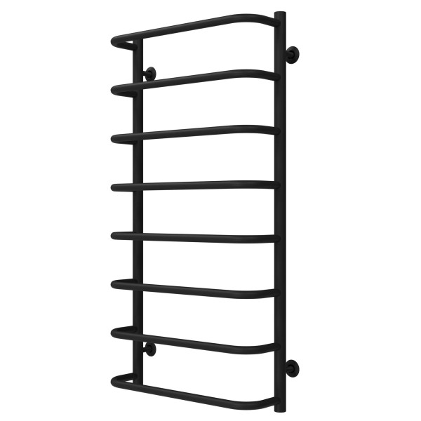 Buy a water heated towel rail Standard P8 500х1000 Deffi stainless steel (Black, Bottom connection)