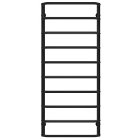 Water heated towel rail Standard P10 500х1200 Deffi stainless steel (Black, Side left connection)