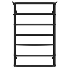 Water heated towel rail Yunost P7 400х800 Deffi stainless steel (Black, Side left connection)