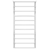 Water heated towel rail Yunost P11 500х1100 Deffi stainless steel (White, Bottom connection)