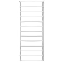 Water heated towel rail Yunost P13 500х1300 Deffi stainless steel (White, Bottom connection)