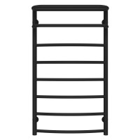 Water heated towel rail Hotel P8 500х900 Deffi stainless steel (Black, Bottom connection)