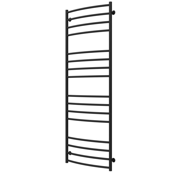 Buy Water heated towel rail Classic elit P16 600х1700 Deffi stainless steel (Black, Side left connection)