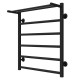 Buy water heated towel rail Terma P6 500х600 Deffi stainless steel (Black, Bottom connection)