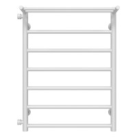 Water heated towel rail Terma P7 500х700 Deffi stainless steel (White, Side left connection)