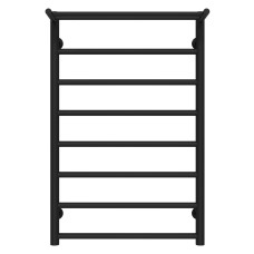 Water heated towel rail Terma P8 500х800 Deffi stainless steel (Black, Bottom connection)