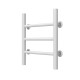 Wasserbeheizter Handtuchhalter Orion P3 400х400 Deffi edelstahl (Weiss, Seitlicher linker Anschluss)