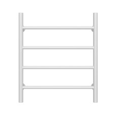 Water heated towel rail Orion P4 500х600 Deffi stainless steel (White, Side left connection)