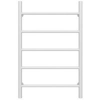 Water heated towel rail Orion P5 500х800 Deffi stainless steel (White, Side left connection)