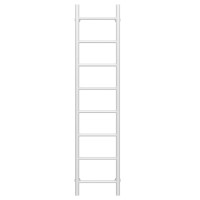 Water heated towel rail Orion P8 200х1400 Deffi stainless steel (White, Side left connection)