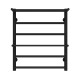 Buy a water heated towel rail Terma Plus P6 500х600 Deffi stainless steel (Black, Bottom connection)