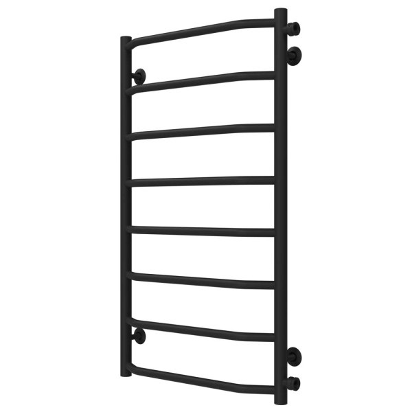 Trapezium P8 500х900 Deffi stainless steel (Black, Side right connection)