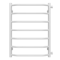 Trapezium P7 500х700 Deffi stainless steel (White, Side right connection)