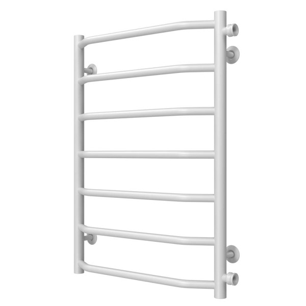 Trapezium P7 500х700 Deffi stainless steel (White, Side right connection)