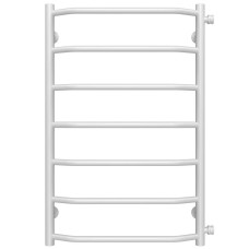Trapezium P7 500х800 Deffi stainless steel (White, Side right connection)
