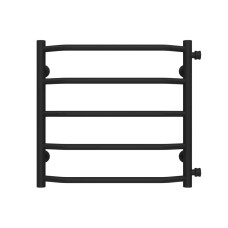 Trapezium P5 500х500 Deffi edelstahl (Schwarz, Seitlicher rechter Anschluss)