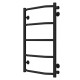 Trapezium P5 400х700 Deffi edelstahl (Schwarz, Seitlicher rechter Anschluss)
