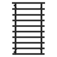 Water heated towel rail Breeze P10 500x1000 Deffi stainless steel (Black, Side left connection)