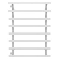 Water heated towel rail Breeze P8 500x800 Deffi stainless steel (White, Side left connection)