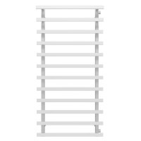 Water heated towel rail Breeze P12 400x1200 Deffi stainless steel (White, Side right connection)