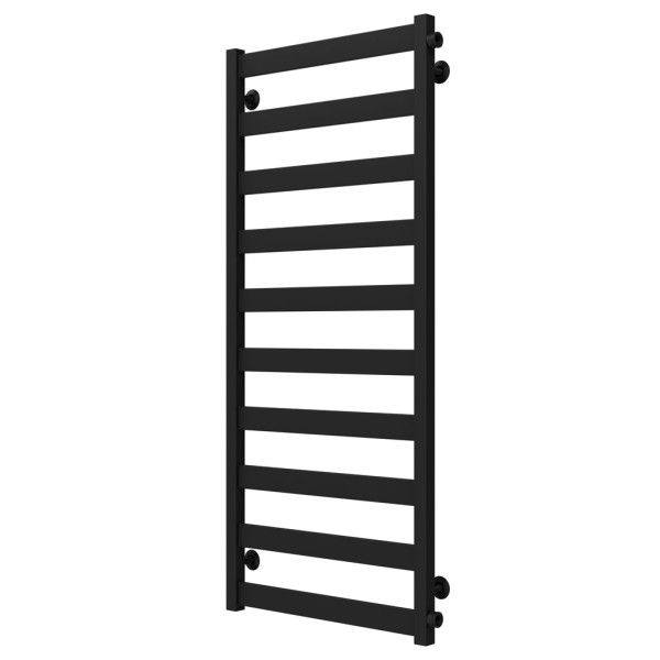 Buy Water heated towel rail Silvia П10 500х1200 Deffi stainless steel (Black, Side right connection)