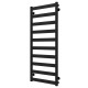 Buy Water heated towel rail Silvia П10 500х1200 Deffi stainless steel (Black, Side right connection)
