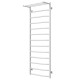 Wasserbeheizter Handtuchhalter Trapezoid with shelf P13 500х1400 Deffi edelstahl (Weiss, Anschluss unten)
