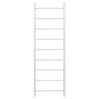 Water heated towel rail Orion P9 500х1600 Deffi stainless steel (White, Side right connection)