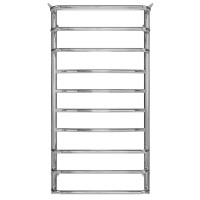 Water heated towel rail Yunost P10 500х1000 Deffi stainless steel (Chrome, Side right connection)