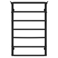 Water heated towel rail Yunost P7 500х800 Deffi stainless steel (Black, Side right connection)