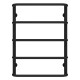 Buy a water heated towel rail Standard P5 500х700 Deffi stainless steel (Black, Side right connection)