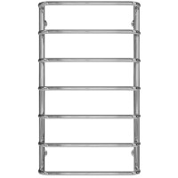 Water heated towel rail Standard P7 500х900 Deffi stainless steel (Chrome, Side right connection)