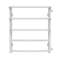 Towel dryer water Kaskad Duga P5 400х600 Deffi edelstahl (Weiss, Seitlicher rechter Anschluss)