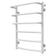 Towel dryer water Kaskad Duga P6 500х700 Deffi edelstahl (Weiss, Seitlicher rechter Anschluss)