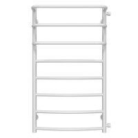 Towel dryer water Kaskad Duga P8 500х900 Deffi stainless steel (White, Side right connection)