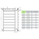 Buy water heated towel rail Classic N P15 500х1600 Deffi stainless steel (Chrome, Side left connection)