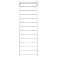 Water heated towel rail Classic N P14 500х1500 Deffi stainless steel (White, Bottom connection)