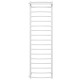 Buy water heated towel rail Classic N P17 500х1800 Deffi stainless steel (White, Side left connection)
