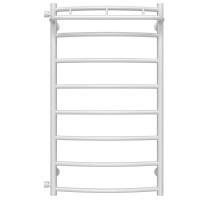 Water heated towel rail Classic N P8 500х900 Deffi stainless steel (White, Side left connection)