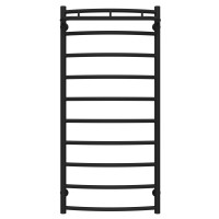 Water heated towel rail Classic N P10 500х1100 Deffi stainless steel (Black, Bottom connection)