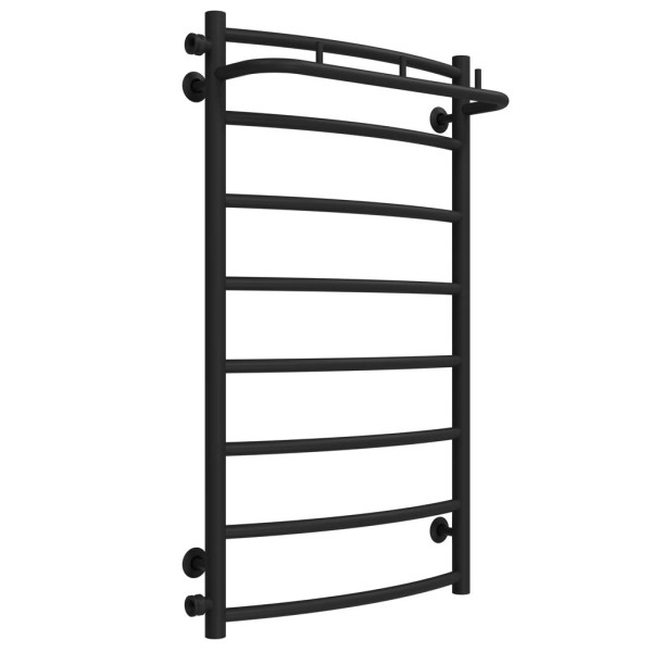 Buy water heated towel rail Classic N P8 500х900 Deffi stainless steel (Black, Side left connection)