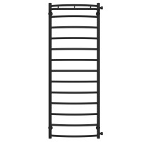 Water heated towel rail Classic N P13 500х1400 Deffi stainless steel (Black, Side right connection)