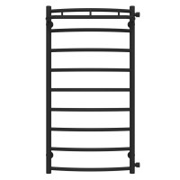 Water heated towel rail Classic N P8 500х1000 Deffi stainless steel (Black, Side right connection)