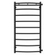 Buy water heated towel rail Classic N P8 500х1000 Deffi stainless steel (Black, Side right connection)