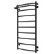Buy water heated towel rail Classic N P8 500х1000 Deffi stainless steel (Black, Side right connection)