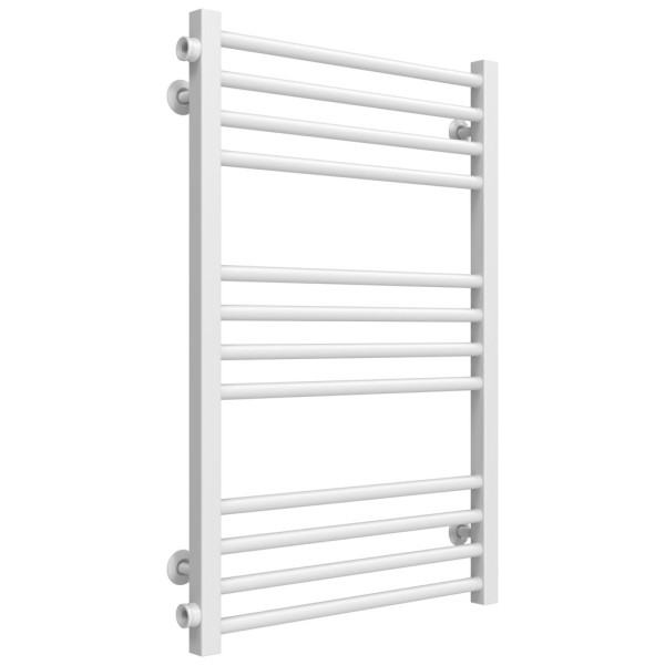 Buy water heated towel rail Lima P12 600х800 Deffi stainless steel (White, Side left connection)