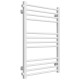 Buy water heated towel rail Lima P12 600х800 Deffi stainless steel (White, Side left connection)