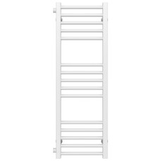 Water heated towel rail Lima P15 300х1000 Deffi stainless steel (White, Side left connection)