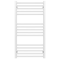 Water heated towel rail Lima P15 500х1000 Deffi stainless steel (White, Bottom connection)