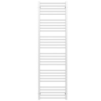 Water heated towel rail Lima P30 600х1800 Deffi stainless steel (White, Bottom connection)